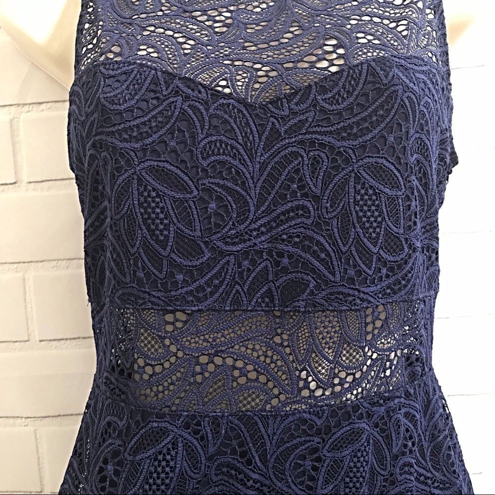 EXPRESS blue lace dress. - Picture 3 of 8